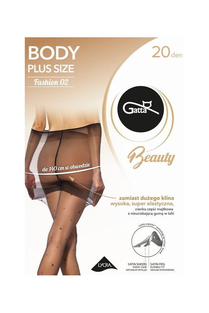 Pėdkelnės   Kūno triko Plus Size 02 20 Den