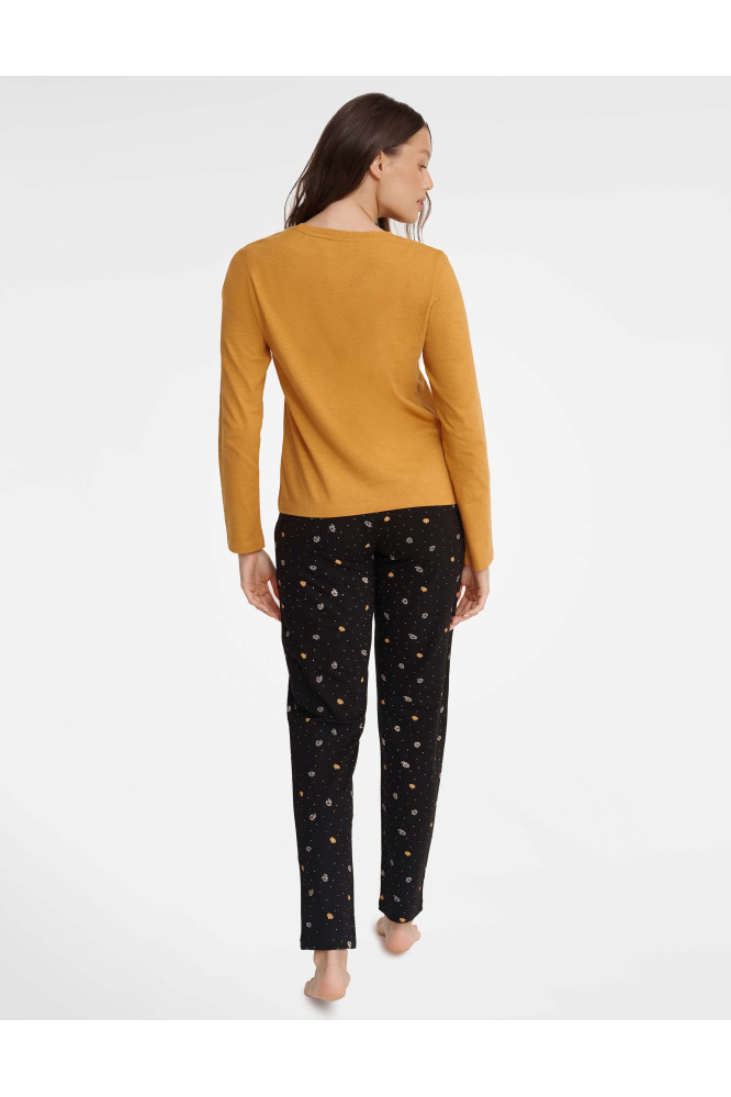 Pižama Grind 40932-18X Musztardowo-Juoda