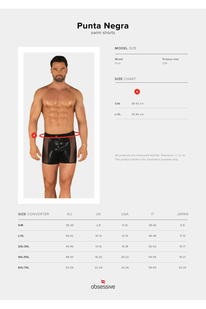 Maudymosi šortai Punta Negra shorts Juoda