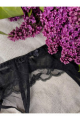 Juosmenėlis iki Kojinės Florencja 701 Juoda