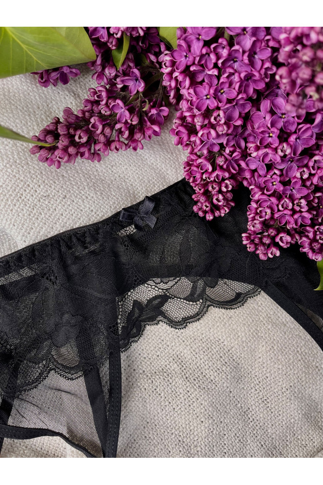 Juosmenėlis iki Kojinės Florencja 701 Juoda