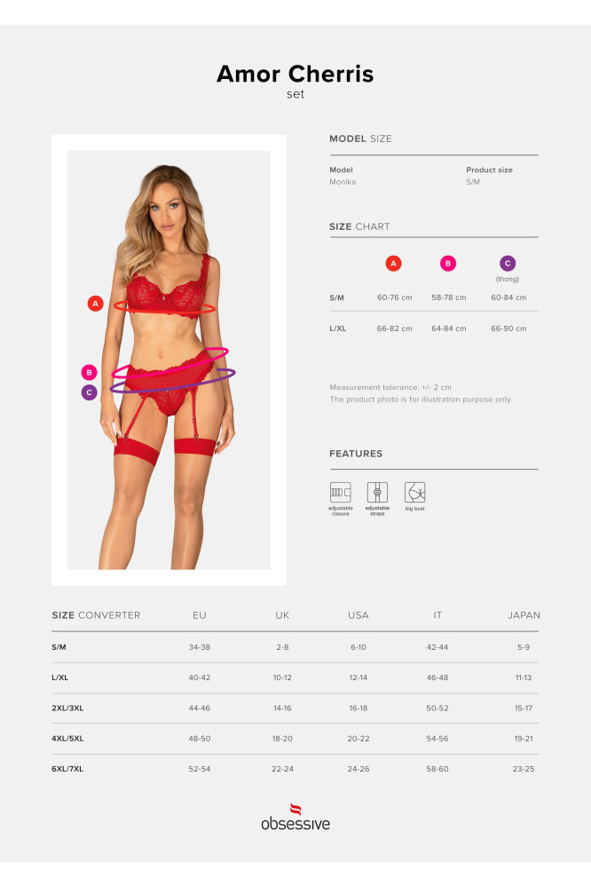 Komplektas Amor Cherris 3-jų dalių