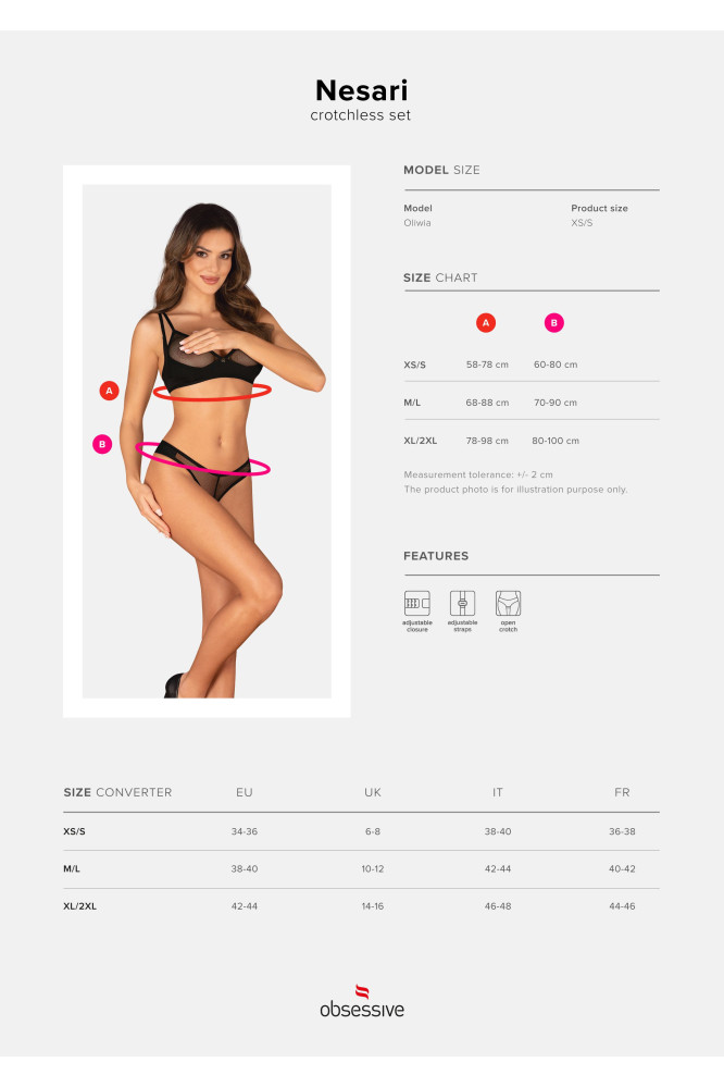 Komplektas Nesari 2-jų dalių Atvira