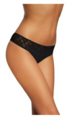 Siaurikės (stringai) Aimee 93 Juoda