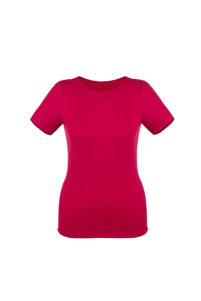 Marškinėliai Leana Amarantinė