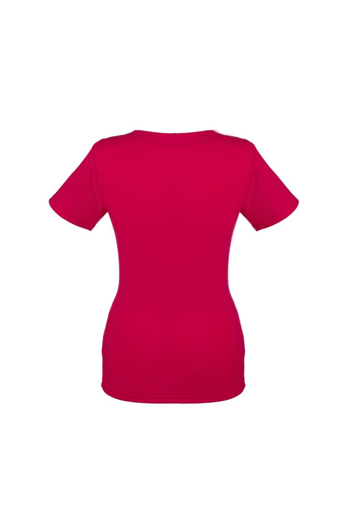 Marškinėliai Leana Amarantinė