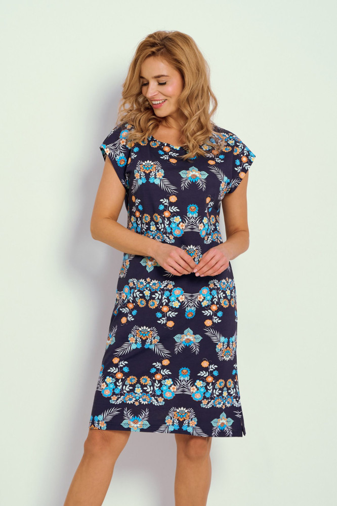 Naktiniai marškiniai Jodie 3330 Mėlyna