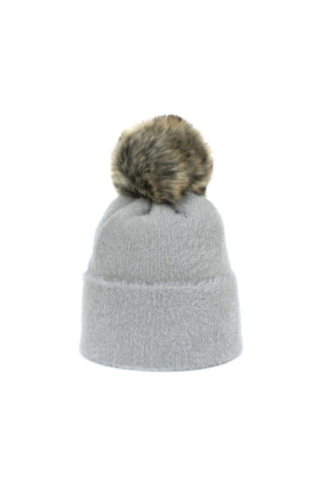 Kepurė Soft Fluff Šviesi Pilka