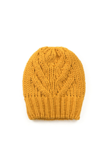 Kepurė Stylowy Francuz Musztardowa