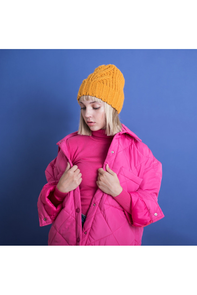 Kepurė Stylowy Francuz Musztardowa