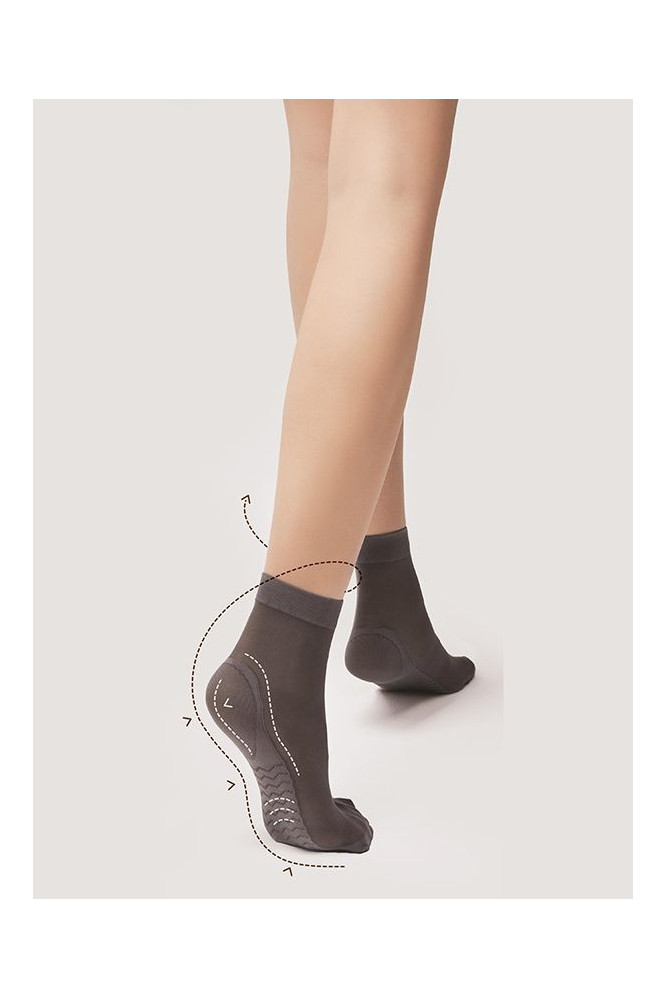 Kojinės Kūno triko Care Massage 40 den - pilka