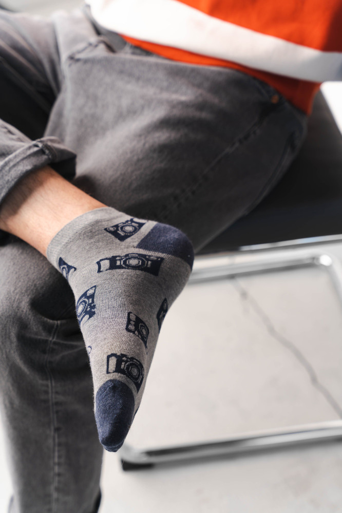 Kojinės 025-045 melandžas Pilka