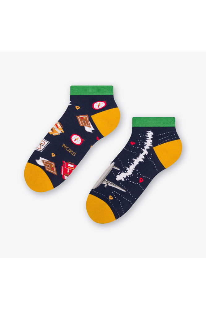 Kojinės Travels Low 034-A015 Tamsus Jeans