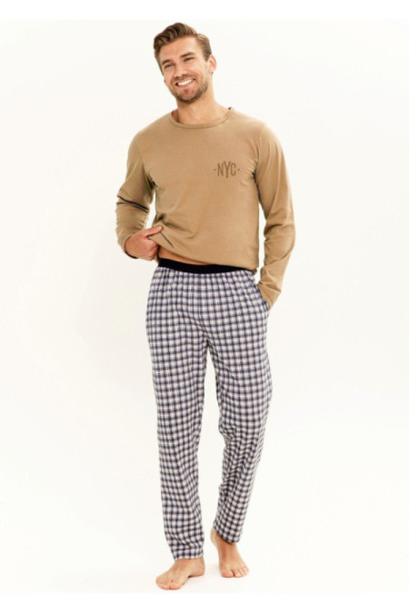 Pižama Rob 3298 Tamsus Smėlio