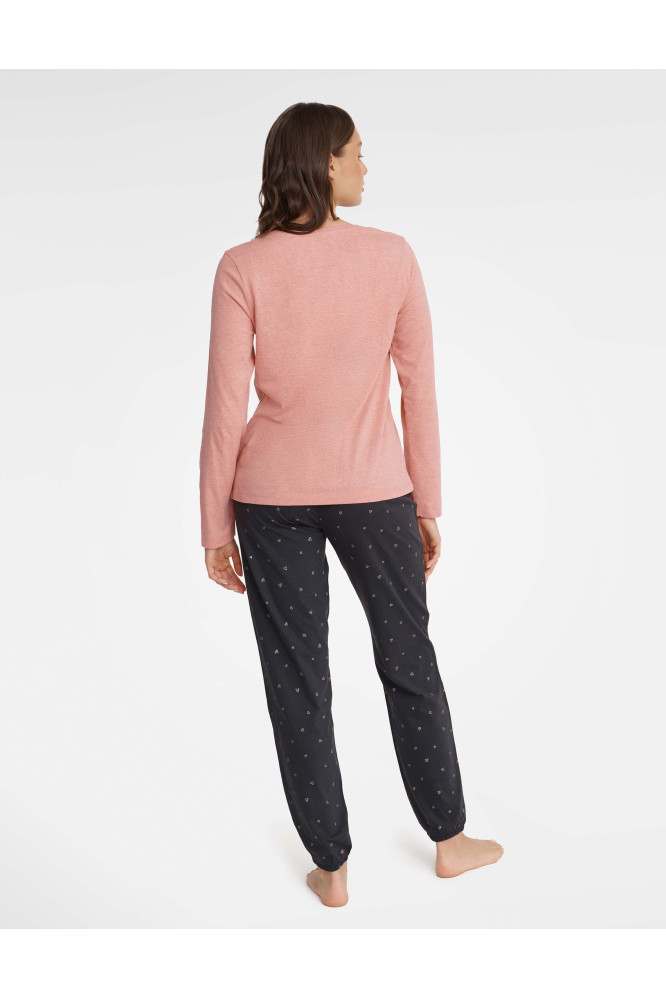 Pižama Glam 40936-39X Rožinė-Pilka