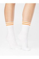 Kojinės Player 80 Den Balta-Orange