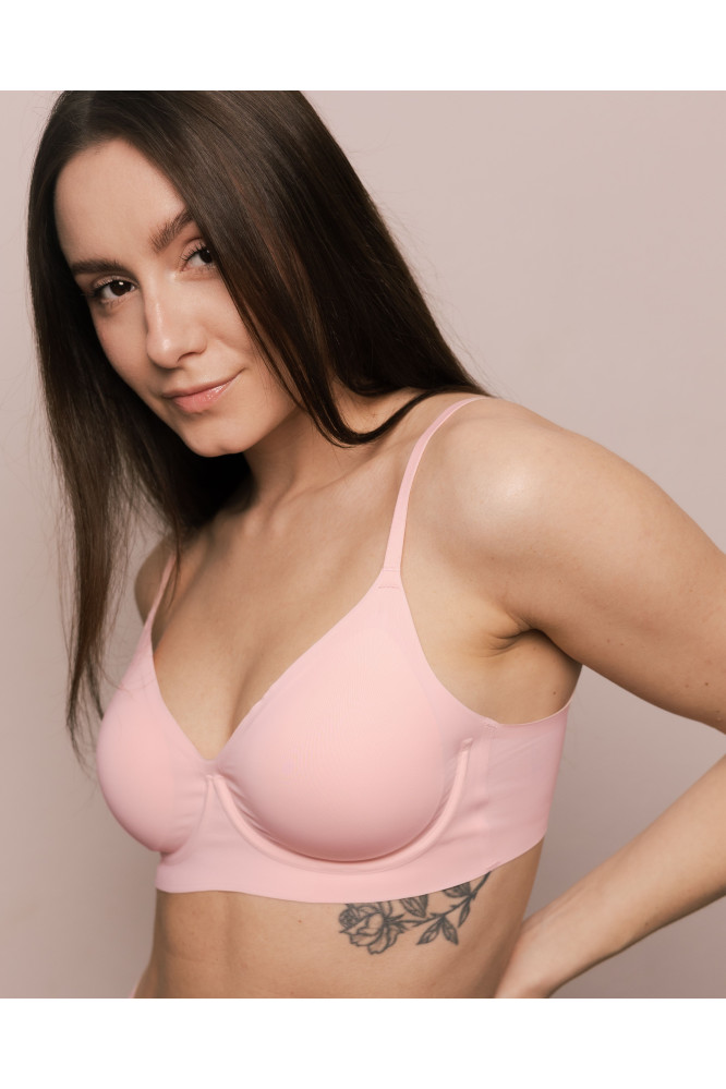 Liemenėlė Simple t-shirt Liemenėlė Rožinė