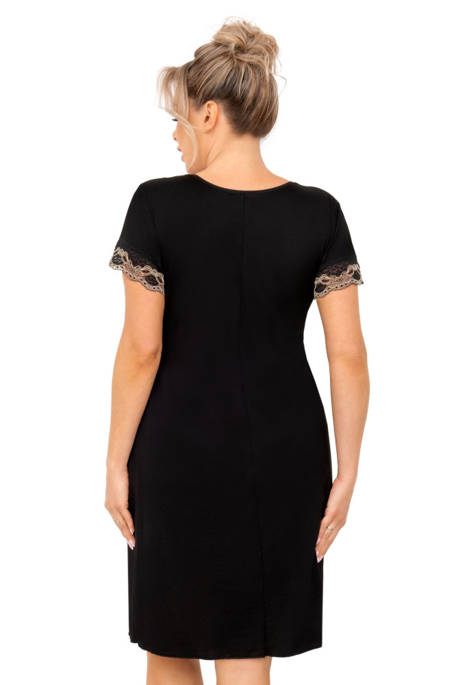 Naktiniai marškiniai Hana Plus Juoda