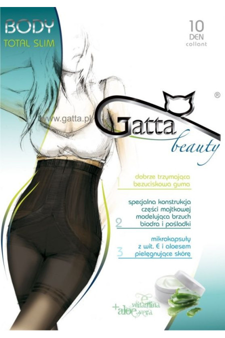 Pėdkelnės   Kūno triko Total Slim Fusion 10 Den - visone