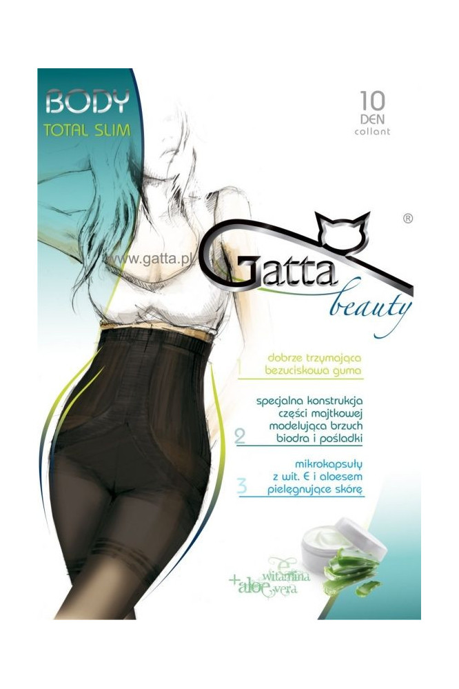 Pėdkelnės   Kūno triko Total Slim Fusion 10 Den - visone