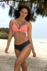 Maudymosi kostiumėlis Koko 09 Juoda-Rožinė