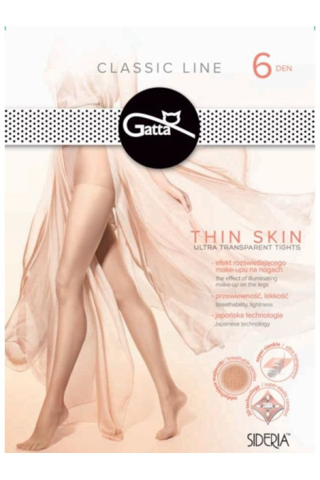 Pėdkelnės   Thin Skin 6 DEN - juoda