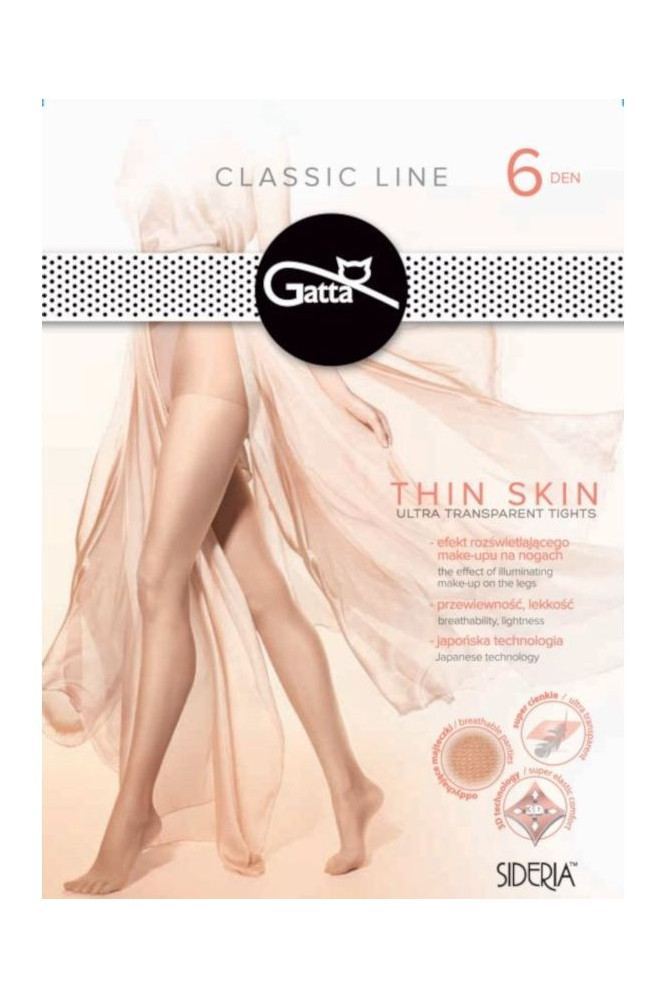 Pėdkelnės   Thin Skin 6 DEN - juoda