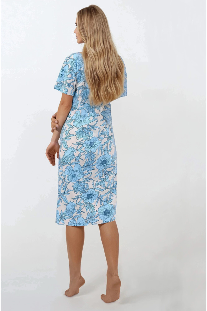 Naktiniai marškiniai Mėlyna Peony