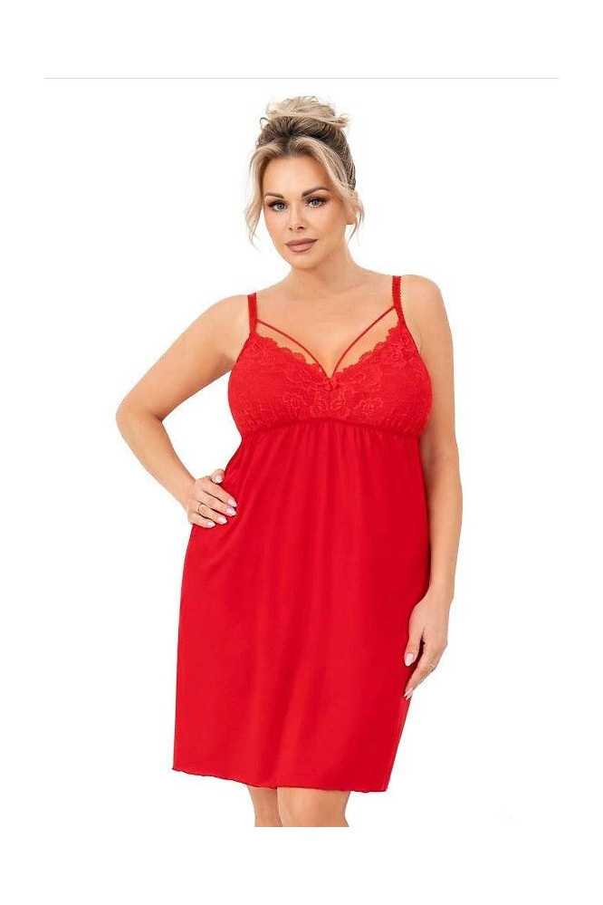 Naktiniai marškiniai Sylvia Plus Raudona