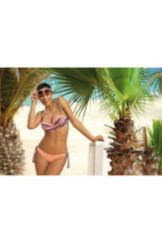 Maudymosi kostiumėlis Letitia Wall + Paperino M-299 Persikų-Pilka z różem (198)