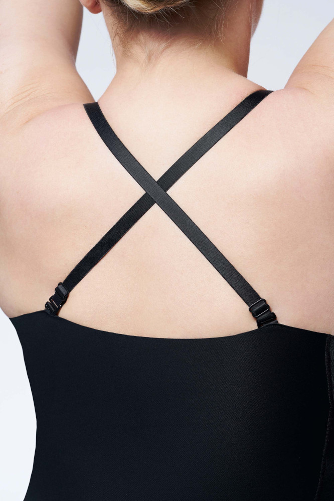 Apatinukė 222 Basic Slip Poen Biust Juoda