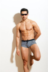 Maudymosi šortai Sacco Belt Juoda-Balta Juostelės