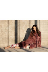 Chalatas One And Only Long Ruby Rožinė