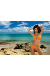 Maudymosi kostiumėlis Salma Agrumi M-254 Oranžinė (56)