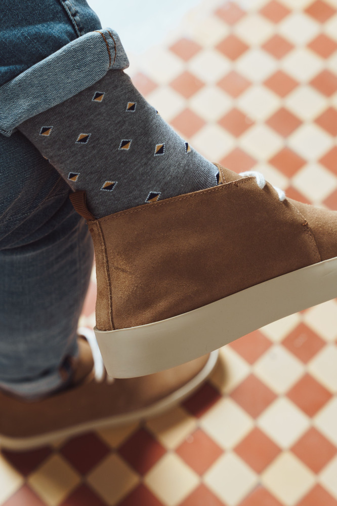 Kojinės 056-138 melandžas Pilka