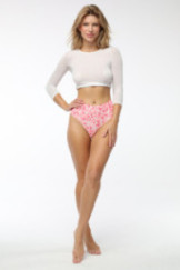 Kelnaitės Rožinė Flakes Braziliško kirpimo Maxi