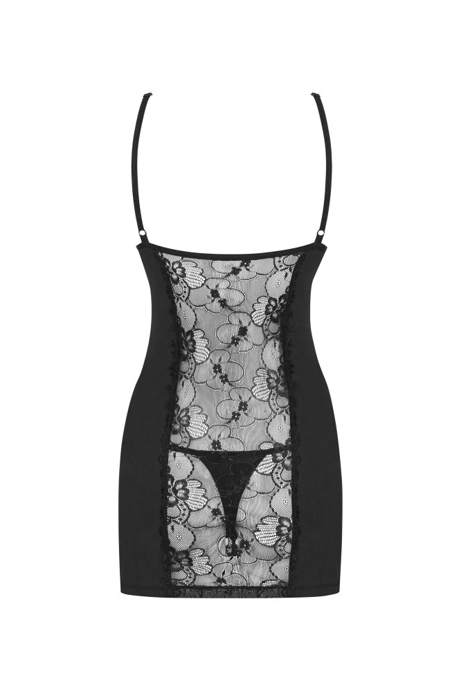 Naktinukai Heartina Chemise Juoda + siaurikės dovanų!