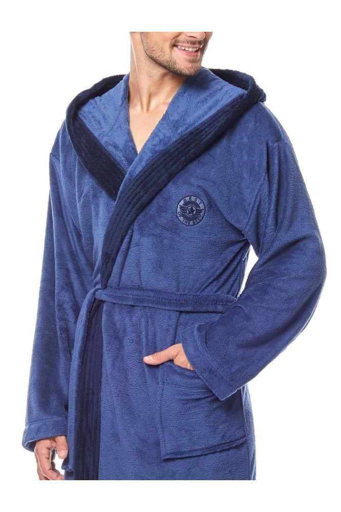 Chalatas George Navy - mėlyna