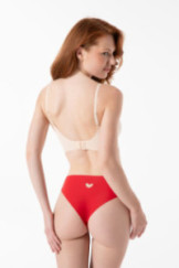 Kelnaitės Heart Braziliško kirpimo Raudona