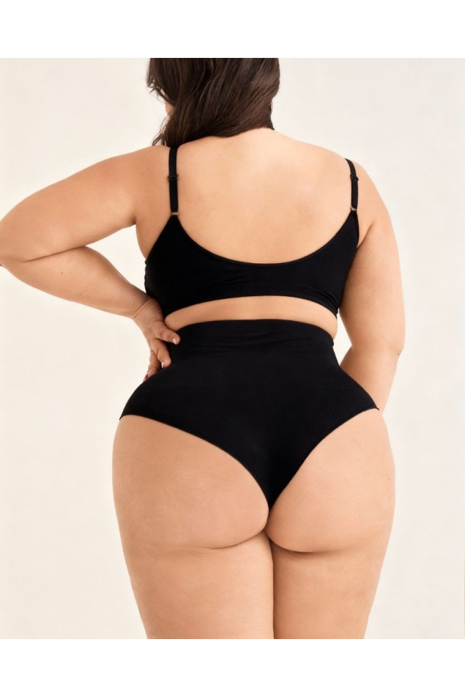 Kelnaitės S124 Shapewear Braziliško kirpimo Juoda