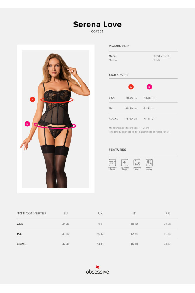 Korsetas Serena Love siaurikės dovanų!!!