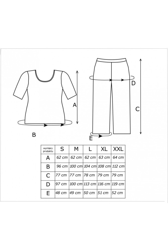 Pižama Michelle 3/4