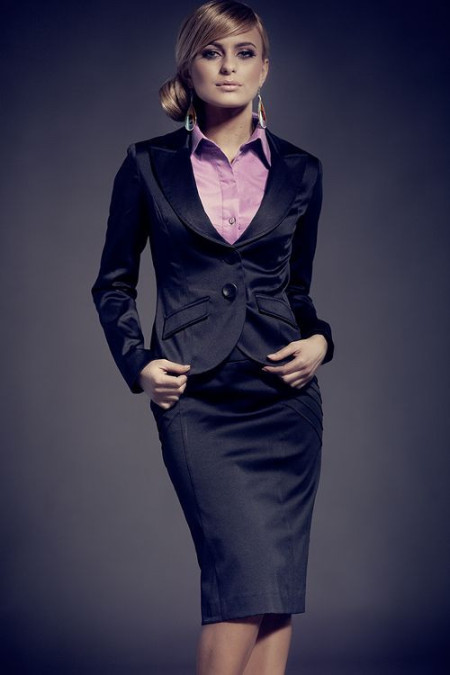 Švarkas Monique Mod. Nr 47 Juoda