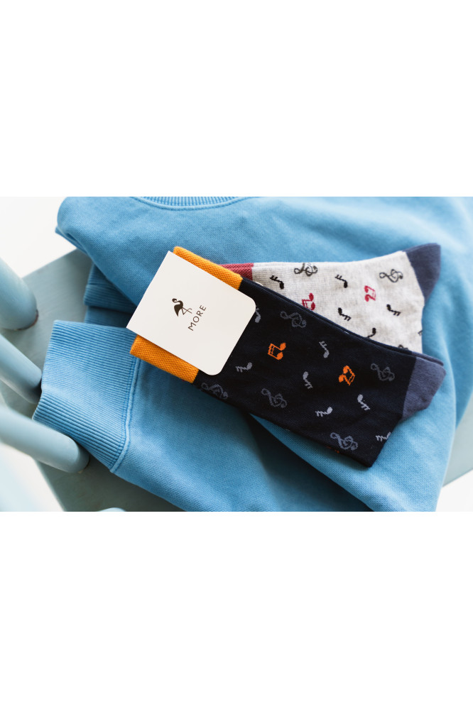 Kojinės Miusical Notes 051-133 Mėlyna