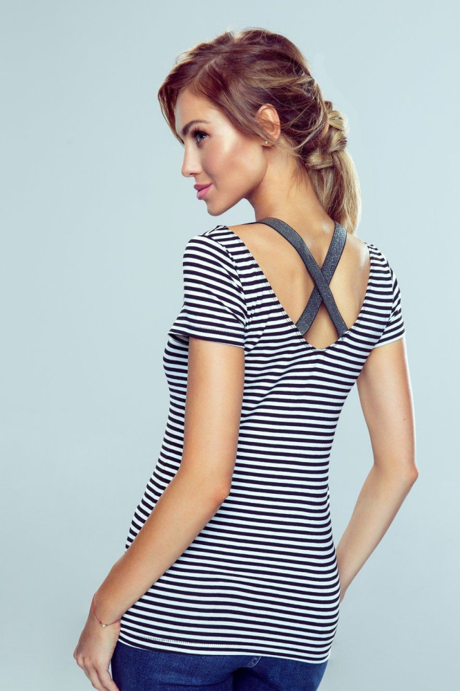 Naktinukai Meg Juostelės Balta-Juoda