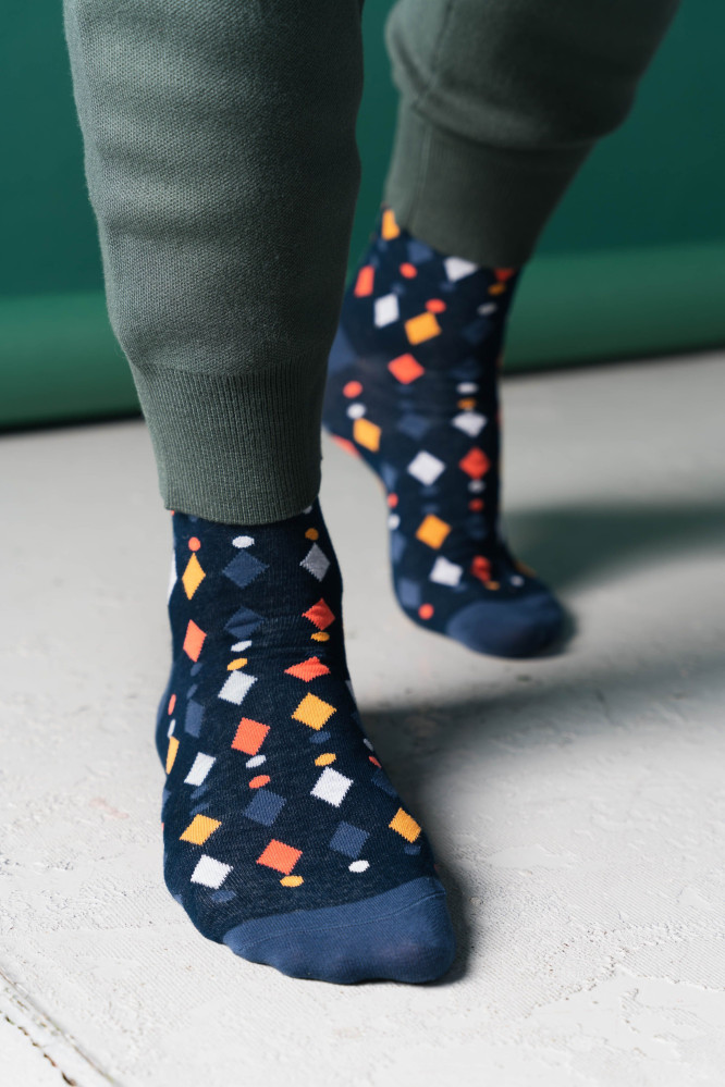 Kojinės Diamonds 051-127 Mėlyna