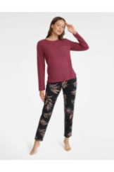 Pižama Garden 40929-83X Bordo-Juoda