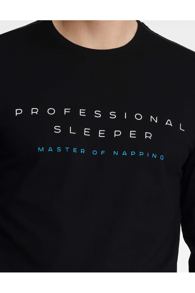 Pižama Insure 40963-99X Juoda-Ciemno Pilka