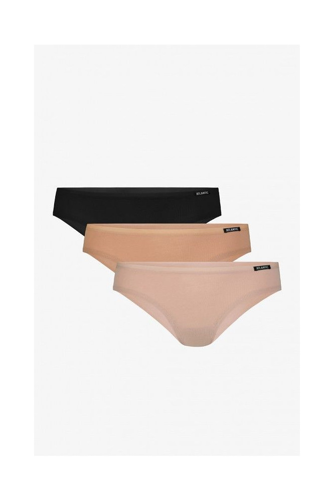 Kelnaitės 3LP-194 Juoda-Smėlio-Puder 3-komplektas Mini back